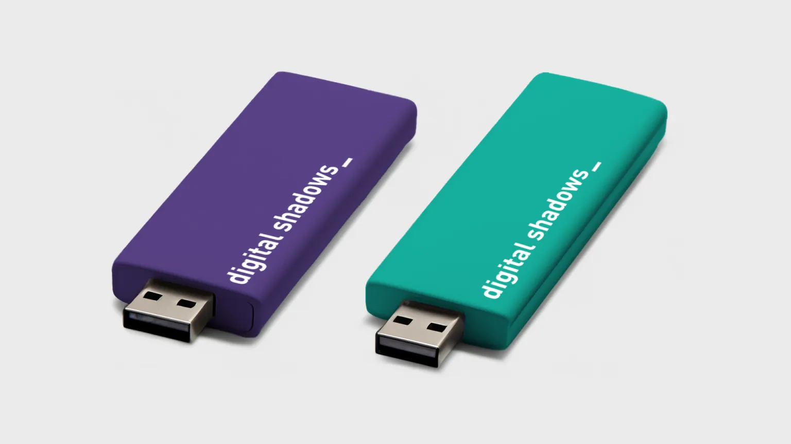 Two color USB flash drives