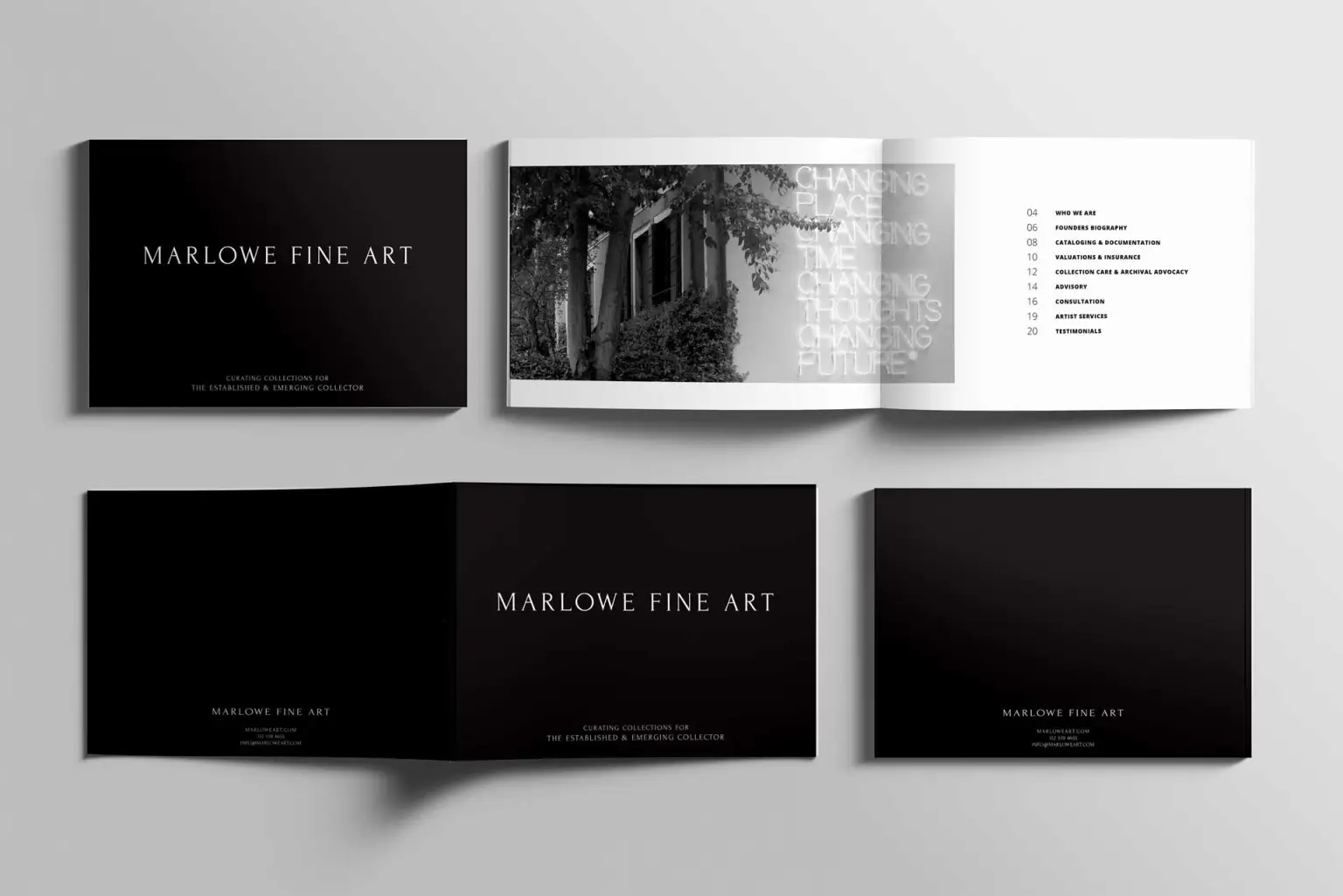 Catalogue spread front and back cover