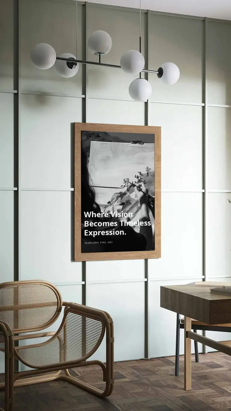 Indoor poster wall decor ad